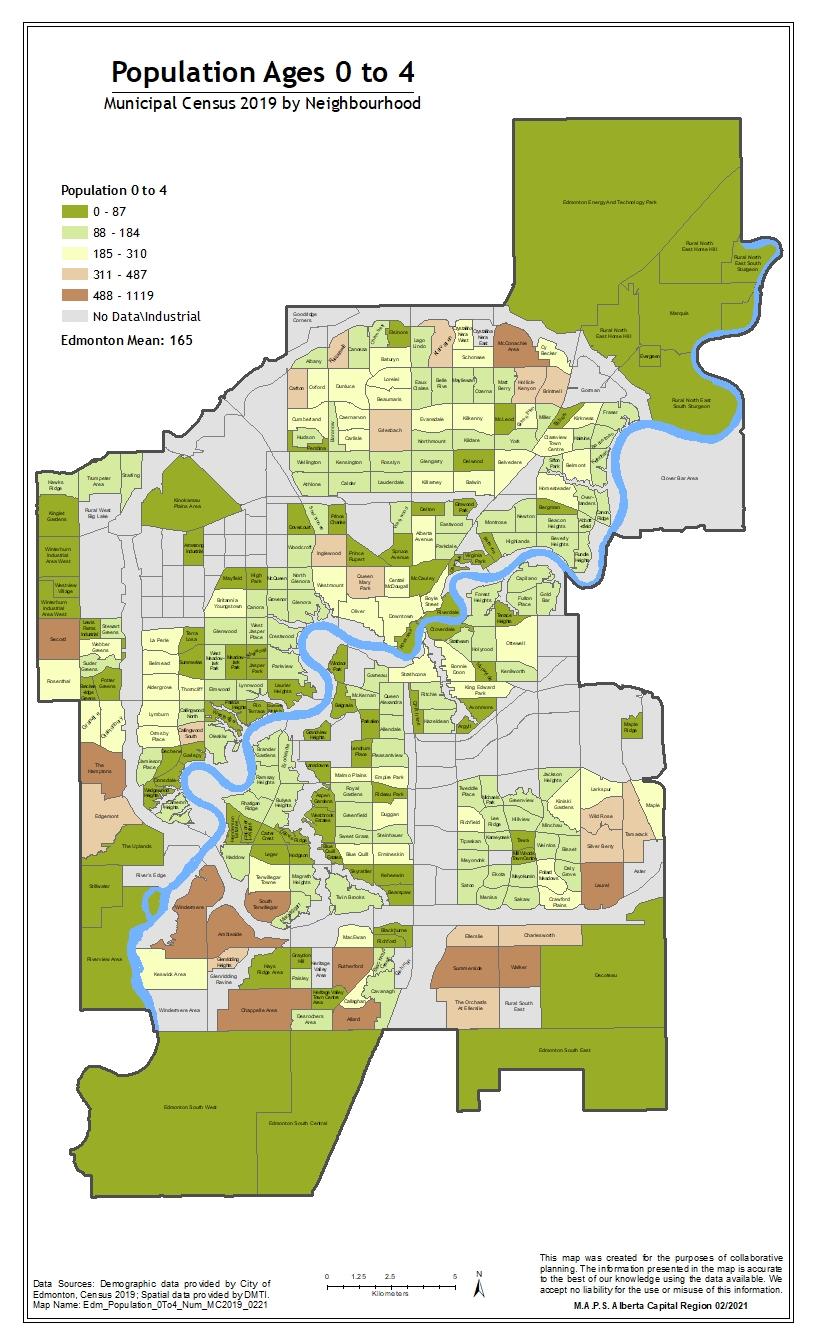 Municipal Census Population Maps – M.A.P.S. Alberta Capital Region